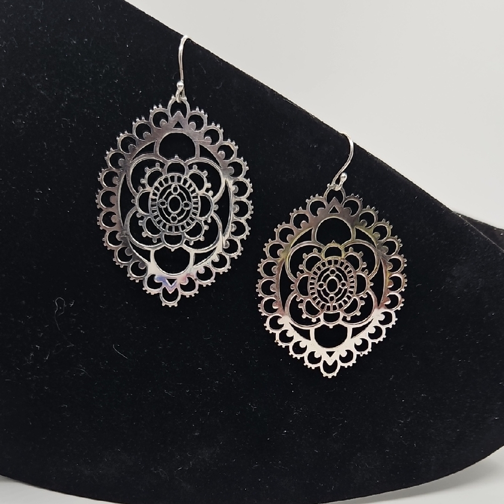 ATI Mexico Sterling Cutout Earrings